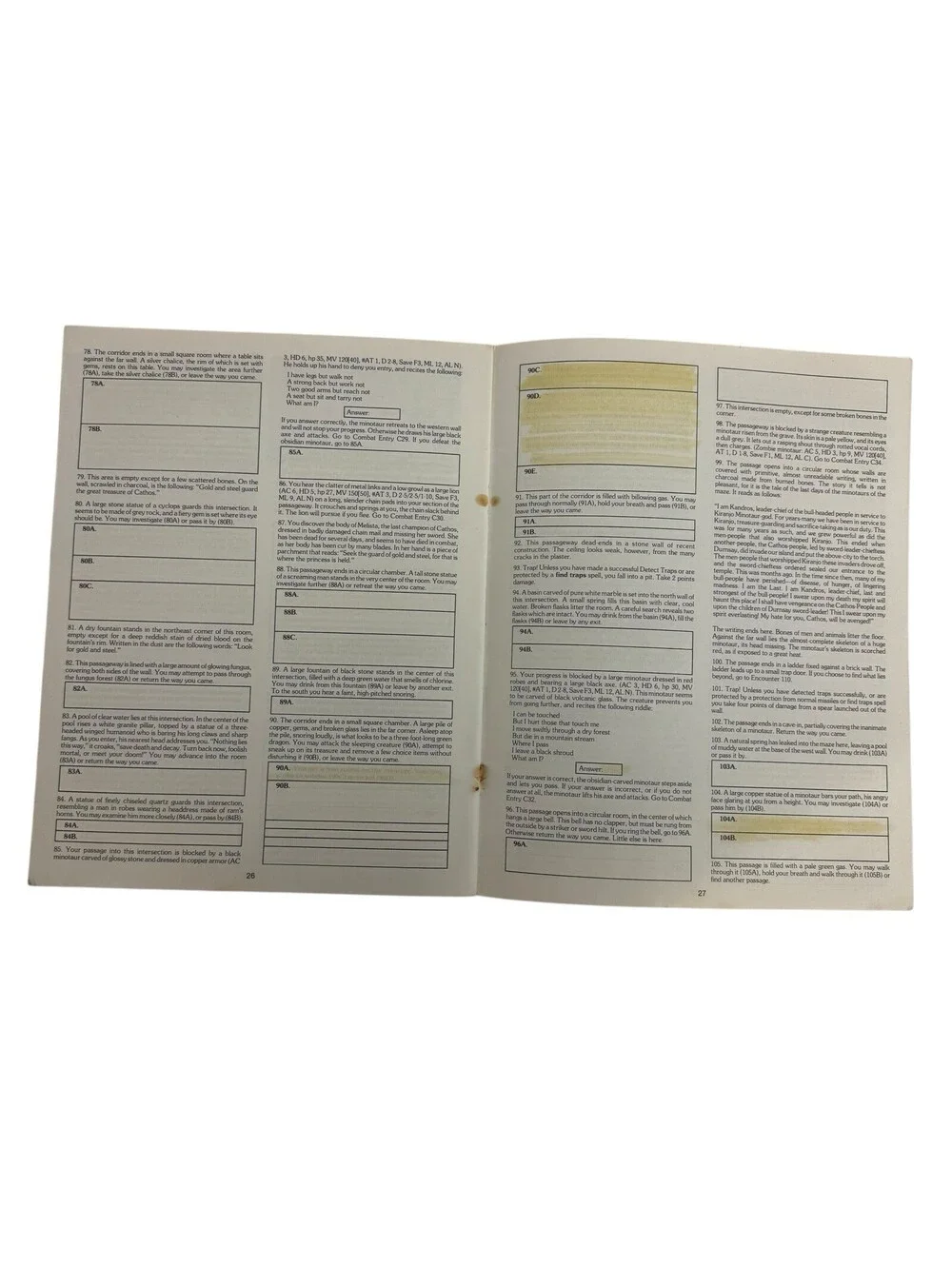 Maze of the Riddling Minotaur M2 9060 Dungeons & Dragons